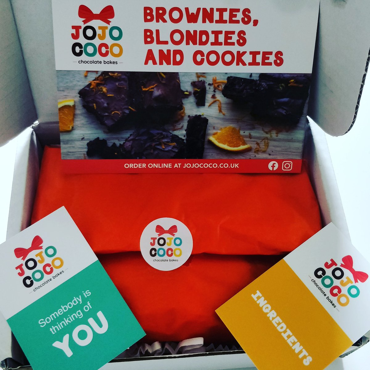 riewriting's tweet photo. Like I needed anymore proof that writer friends are the best sort of friends. Thank you so much @candygourlay - I have every confidence these yummy brownies from #JoJoCoCo will help the words along!
#jojococobakes
#randomactsofkindness #writerfriends #spreadinghappiness https://t.co/FGYjY7rAyW