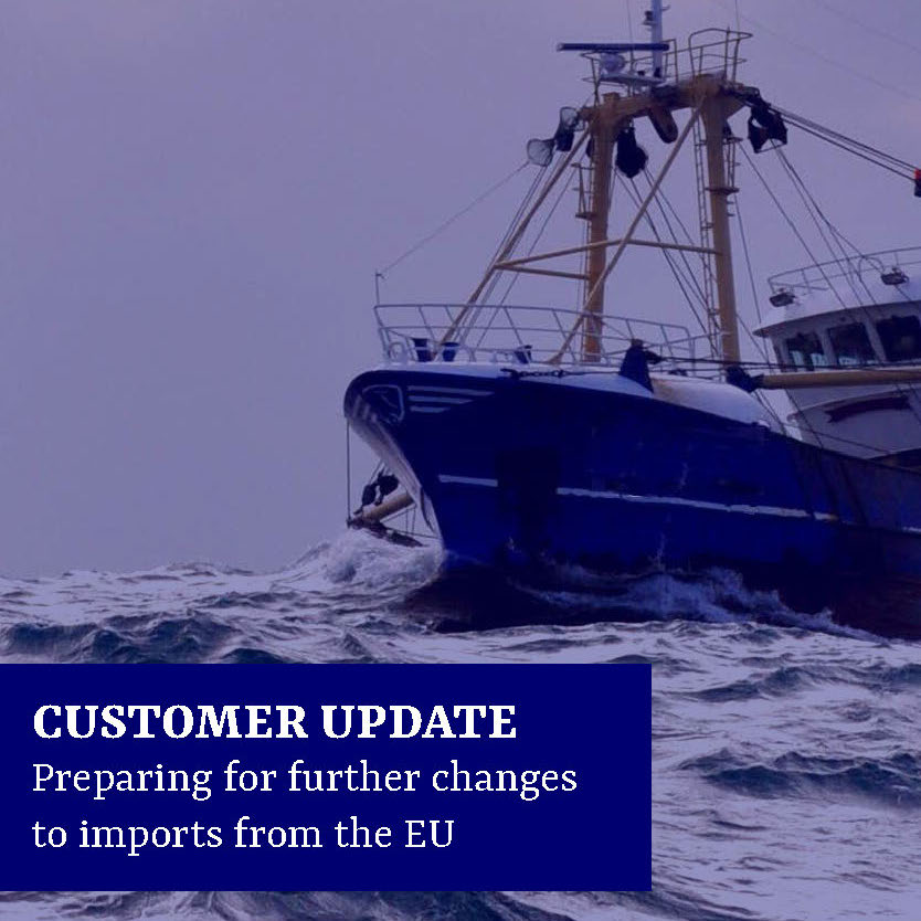 Direct_Seafoods's tweet photo. Please take a look at our latest customer Brexit update: Preparing for further changes to imports from the EU, which includes a number of key dates from the UK Government. Available to view on our website https://t.co/VsHcQ0eNM3 
#Brexitplanning #imports #seafoodsupplier https://t.co/4KNCcyw5fX
