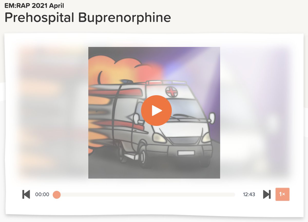 EMSwami's tweet photo. New month, new EM: RAP content. 

Check out #FOAMed segment on prehospital buprenorphine w/ Deena Wasserman @CooperEMed https://t.co/HXC4dMWv6y

Content from @PharmERToxGuy @emcrit @davidcarr333 @DocWillisMD @Rick_Pescatore @jamesbaydoc + more https://t.co/i7ZvqJLKfI