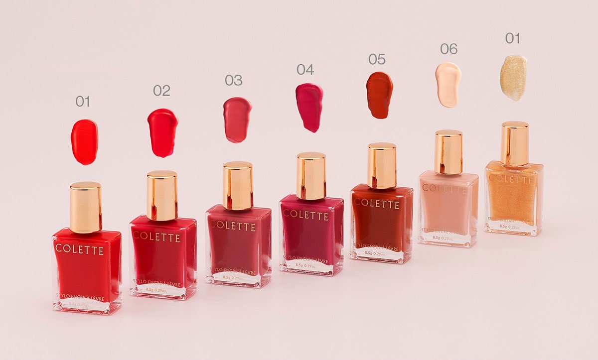 𝐚 𝐩 𝐢 韓国コスメのcoletteのリップがとてもオシャレで可愛い マニキュアみたいな見た目も上品で素敵だな