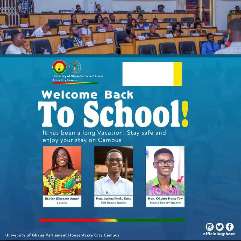 YAWA, UG USES KNUST PARLIAMENT HOUSE PICTURE AS THEIR FLYER IMAGE...😂😅🤣