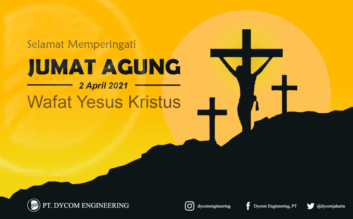 dycomjakarta's tweet photo. Selamat merayakan Jumat Agung, semoga pengorbanan-Nya di atas kayu salib tidak pernah sia-sia. https://t.co/bp2pblfwyC