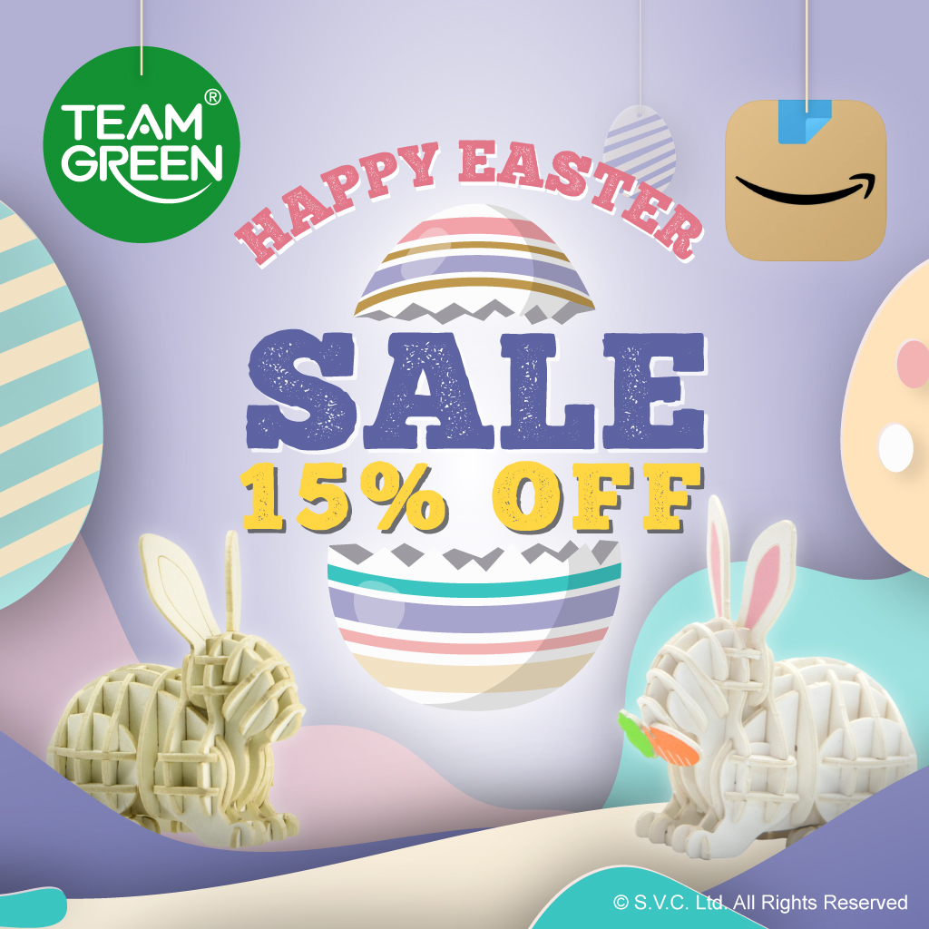 TeamGreenHK's tweet photo. From April 4th to April 25th, 15% off on all items on both https://t.co/NDLmowtMYd and Team Green Amazon Store.
Shop now and have fun!
Team Green Official Website: https://t.co/vYRclzryQN
Team Green on Amazon: https://t.co/nwdlwqlnZv
#spring #springbreak #easter #Easter2021 https://t.co/lvB9MkVebU