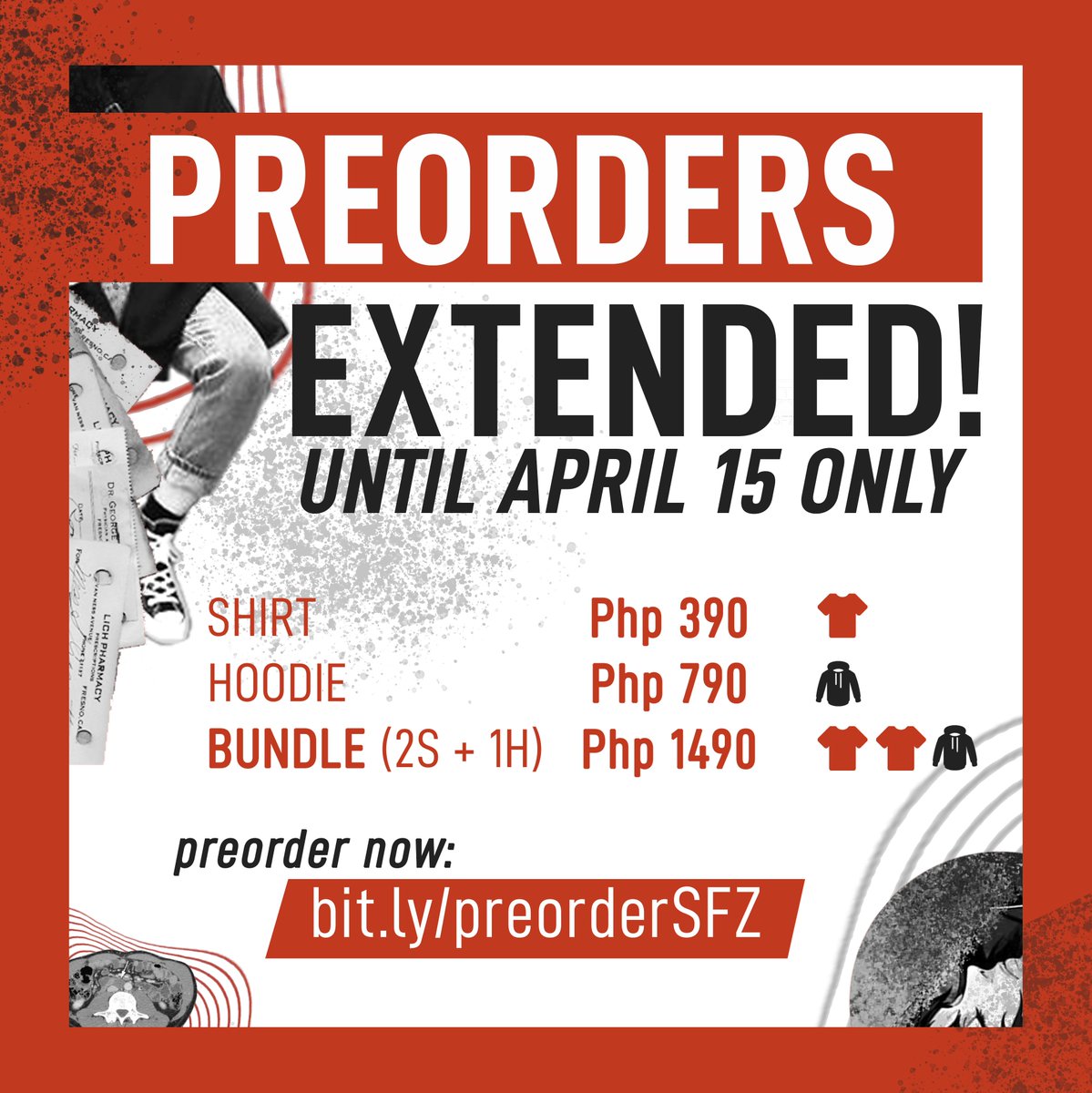 project_sfz's tweet photo. Need more time? We gotchu! 🥳

Pre-orders are extended until APRIL 15 ONLY! Pre-order now at https://t.co/vTP9DoqNiT. 🤩

All proceeds will be used to help fund the medical expenses of our friend Z. 🤍

If you would like to donate, please visit https://t.co/oQMWq3oOTl. https://t.co/Rw8AThB3oz