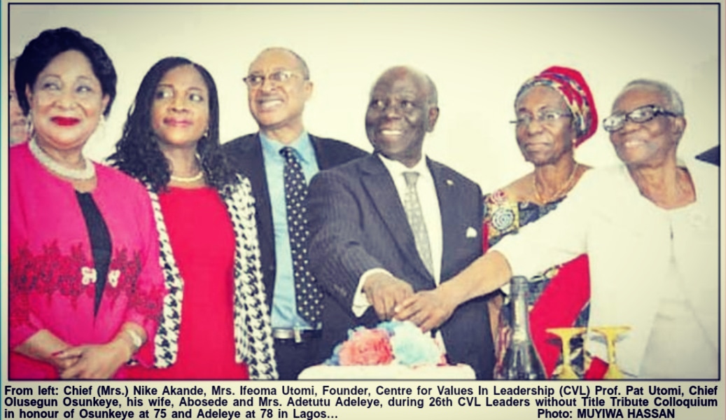 cvl_ng's tweet photo. Throwback to the 26th CVL Leader Without Title (LWT) Colloquium in honour of Chief Olusegun Osunkeye and Mrs Adetutu Adeleke as featured in @TheNationNews in 2015.

#ThrowbackThursday #cvllwt #leadership https://t.co/xL6n7AsoYk