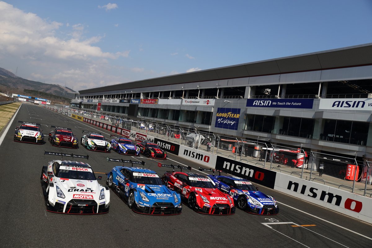 NISMO's tweet photo. With @SUPERGT_JP preseason testing now complete, the @Nissan GT-R @NISMO_JP GT500 &amp; GT300 race cars are ready to go racing in 2021 🏎️🔥

The first race is at Okayama on Apr. 10 &amp; 11 🇯🇵

Are you ready to race with us?! 💪

#GoGoNISSAN2021 #OMGTR #SUPERGT2021 https://t.co/K6YkmfgjEC