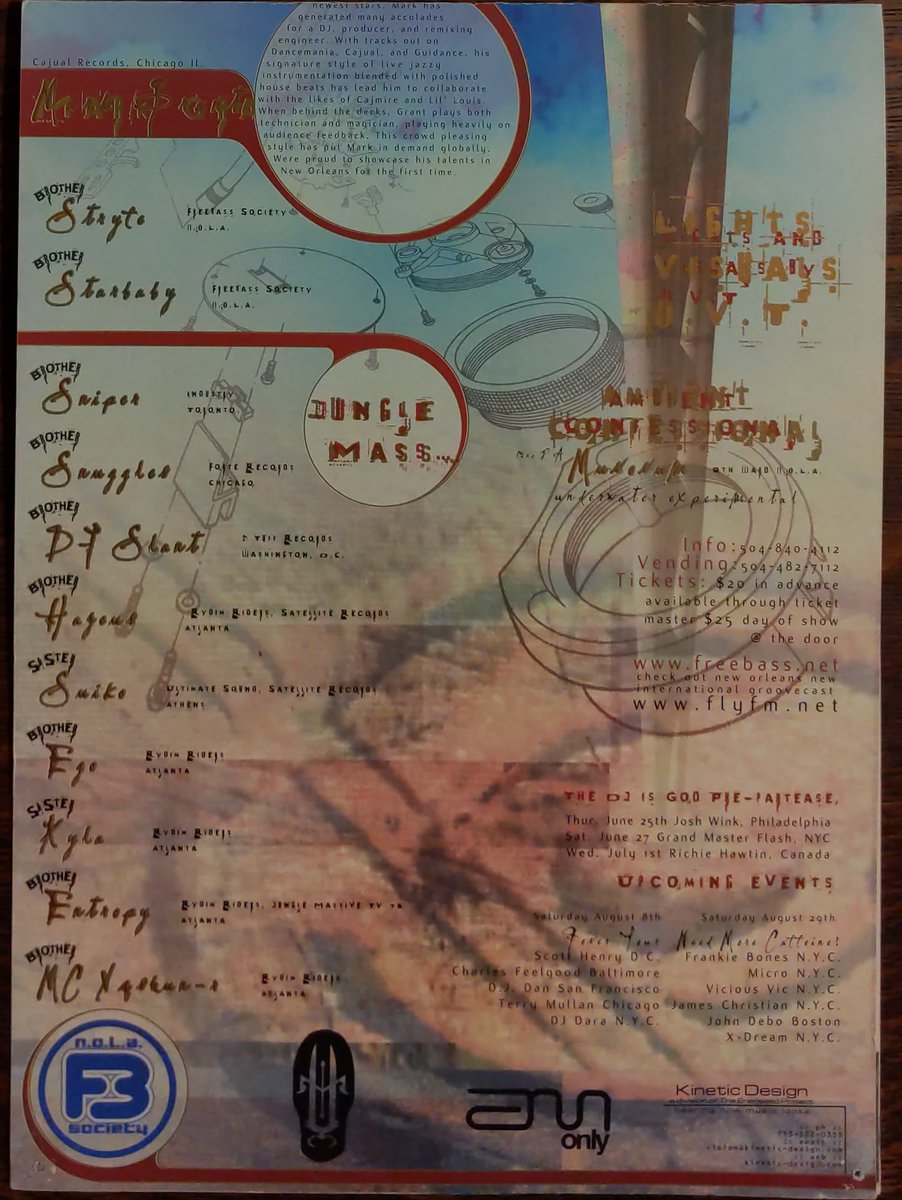 _jACK_t_Ripper_'s tweet image. The DJ Is God '98 #StatePalaceTheater #Freebass #FreebassSociety #NOLA #NewOrleans
@Carl_Cox 
#JimMasters
#Xecutioners
@mistasinista @DJROBSWIFT @DjTotalEclipse #RIPRocRaida
@djmarkgrant
#Sniper
#Snuggles
@djslant