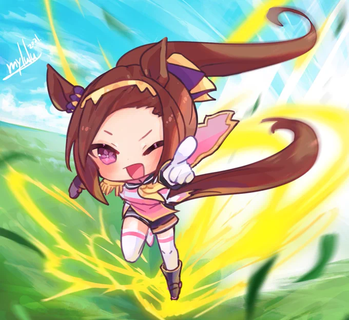 ウマ娘も描いてました

サクラバクシンオーちゃんとゴルシ✨🐎 