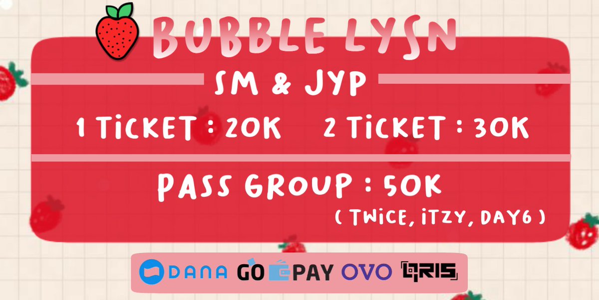 lilpunniey's tweet photo. 🌞 BUBBLE LYSN 🌞
♡ legal 100%
♡ pakai akun sendiri
♡ bergaransi
💸 DANA/OVO/GOPAY/QRIS
t. jual bubble lysn legal murah murce netflix
#zonauang #zonajajan #jualbubble #bubblelysn https://t.co/wsBB4uHojr