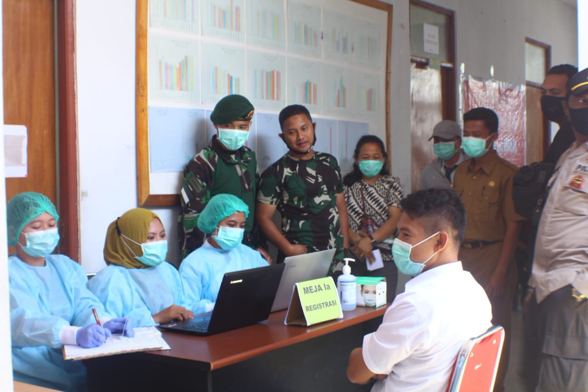 RRIPro1Wamena's tweet photo. Sukses melaksanakan Vaksinasi Covid-19 tahap I bagi tenaga kesehatan (Nakes) di Kabupaten Tolikara, Papua,  sejak 29 Maret 2020dinas kesehatan Tolikara mulai melaksanakan vaksinasi tahap II. https://t.co/jcvLkwt2le