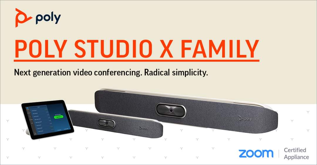 voznetpk's tweet photo. No-stress video conferencing is here. Poly is making your @Zoom meeting experience better than ever with our radically simple Poly Studio X video bars.
#poly #polystudiox #zoommeetings #videoconference #voznet https://t.co/qC46oB6Xs2