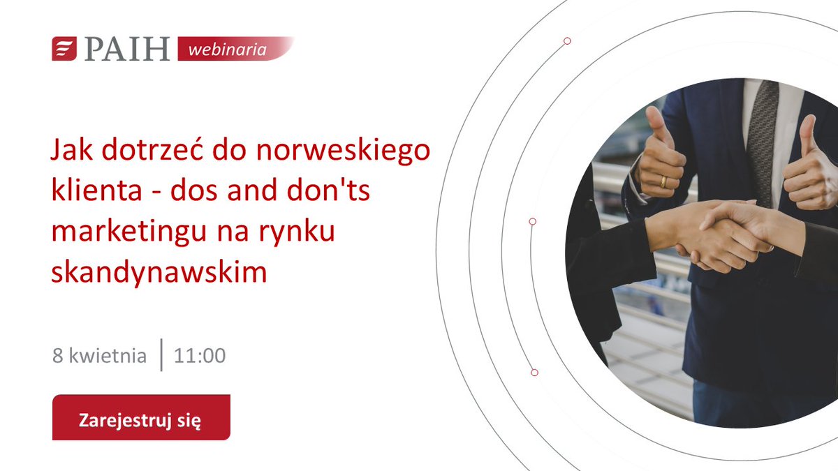 PAIH_pl's tweet photo. Nasze #webinaria to dobry pierwszy krok w pozyskiwaniu wiedzy na temat zagranicznych rynków i perspektyw jakie otwierają przed naszymi firmami. Przed nami #ABC eksportu dla sektora modowego, jednolity rynek europejski, dobre praktyki z rynku norweskiego. https://t.co/JVKcoLc1tv https://t.co/Assg1lEPe2