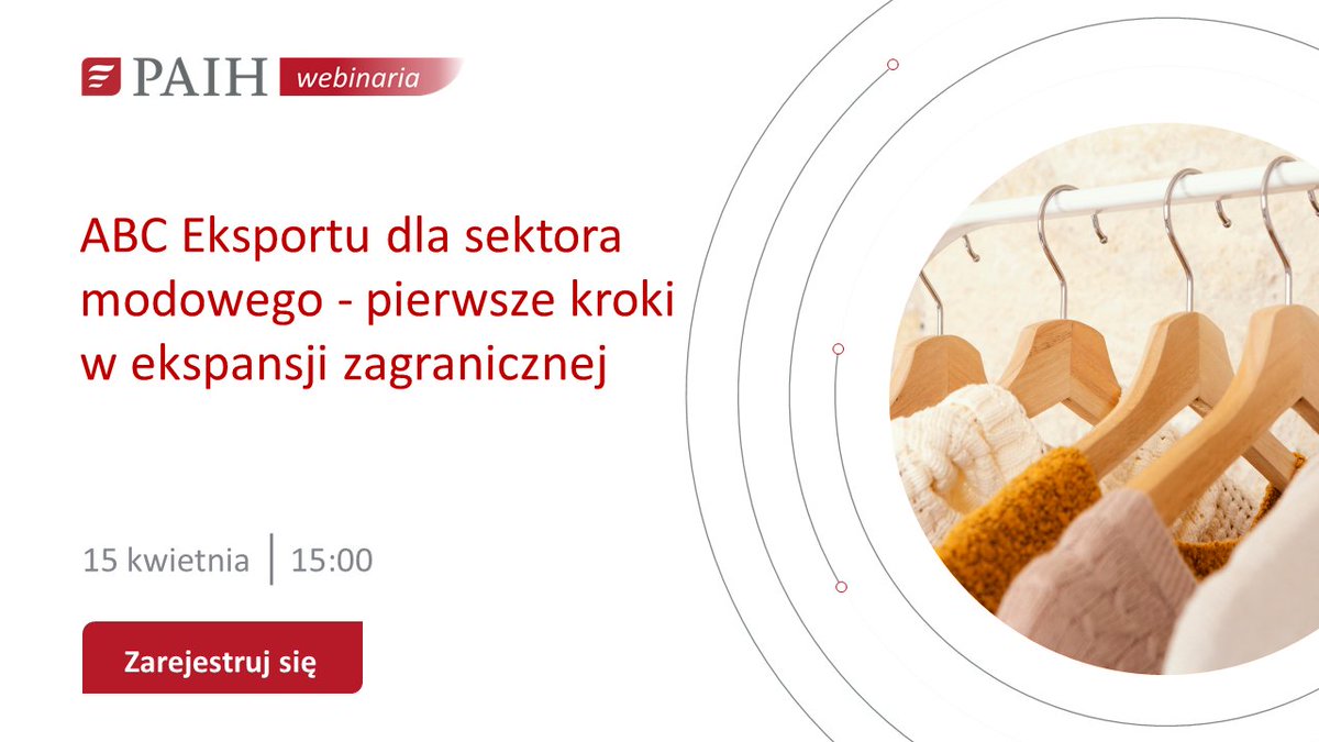 PAIH_pl's tweet photo. Nasze #webinaria to dobry pierwszy krok w pozyskiwaniu wiedzy na temat zagranicznych rynków i perspektyw jakie otwierają przed naszymi firmami. Przed nami #ABC eksportu dla sektora modowego, jednolity rynek europejski, dobre praktyki z rynku norweskiego. https://t.co/JVKcoLc1tv https://t.co/Assg1lEPe2