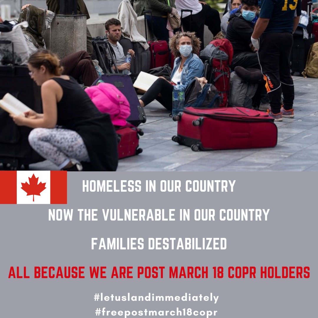 akintonabja's tweet photo. @SenateCA
@OurCommons
@JustinTrudeau
COPR holders Post March 2020 are in limbo because they're being discriminated as non-essential travellers. Why term a journey as rigorous &amp; funds consuming as PR immigration as non-essential? We implore u to exempt us from travel restrictions https://t.co/8EUoSEsWjW