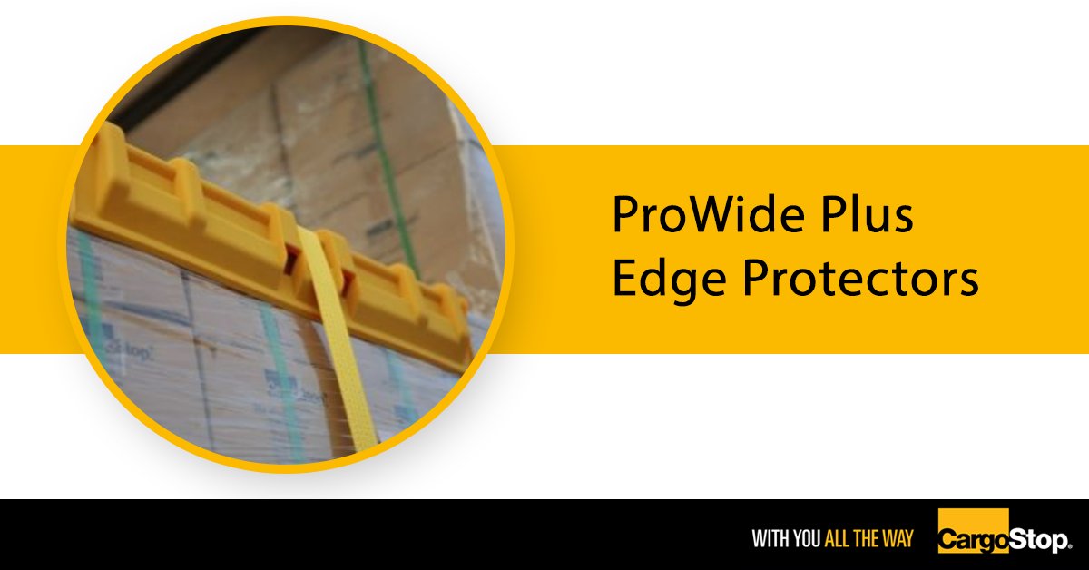 Protect your load with our ProWide Plus Edge Protectors.

These edge protectors are cleverly engineered from a virtually indestructible combination of glass reinforced nylon polymers &amp; with their zero pressured corners they prevent damage to fragile edges.
bit.ly/CStopProWidePl…