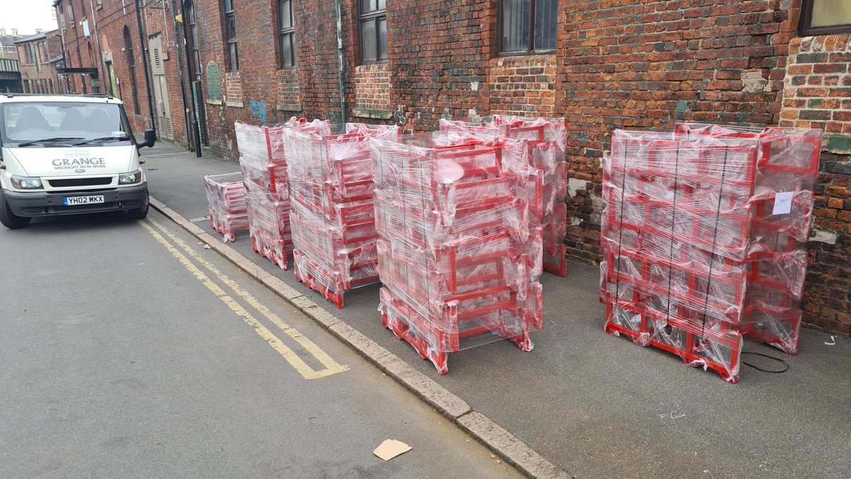 Grangefab's tweet photo. Another barrel rack order heading out, Bound for Ireland. Very busy start to the year! For more info on our Double barrel racks visit https://t.co/IK9YGbwR0u
#brewery #beer #craftbeer #distillery #whiskey #wineries #cask #barrel #distillers #Brewers https://t.co/9IsPQEARds