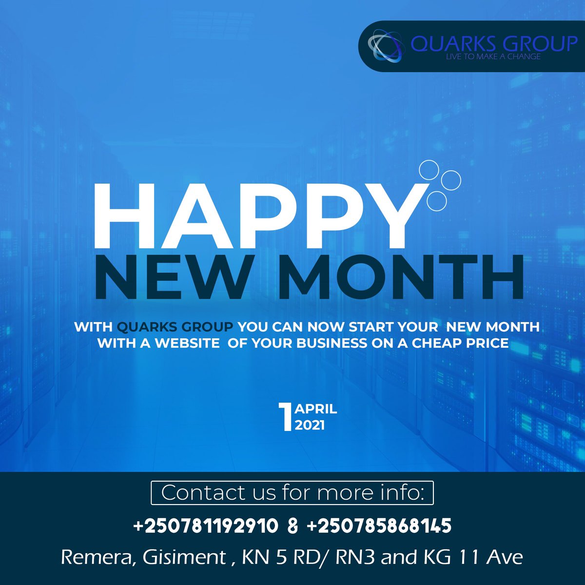 quarks_group's tweet photo. Tugane tugukorere website imenyekanisha ibikorwa byawe ku bihumbi 60 gusa, nukoresha websites 2 ni ibihumbi 100 gusa.
Wicikwa!! https://t.co/k3WoPgEX01