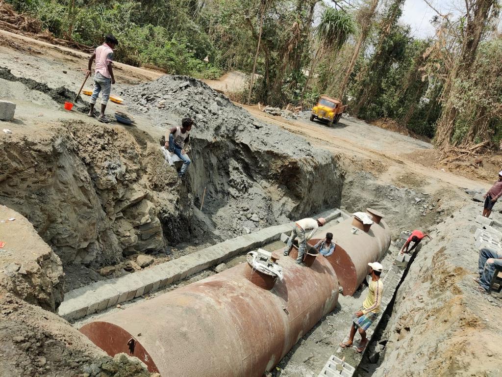 GKurmaRao5's tweet photo. Installing of petrol pump tanks at Baratang and hope the petrol pump will start in the month of May, 2021 https://t.co/n5OX1q2mv0