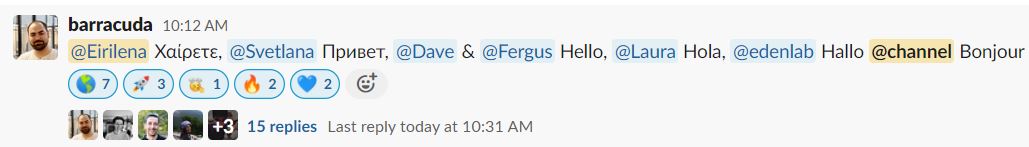 What being part of an international team feels like!😍
Thank you <a href="/aymericaitamer/">Aymeric Aitamer</a>!!
<a href="/artifakt_com/">Artifakt</a> 
#companyculture 
#remotework