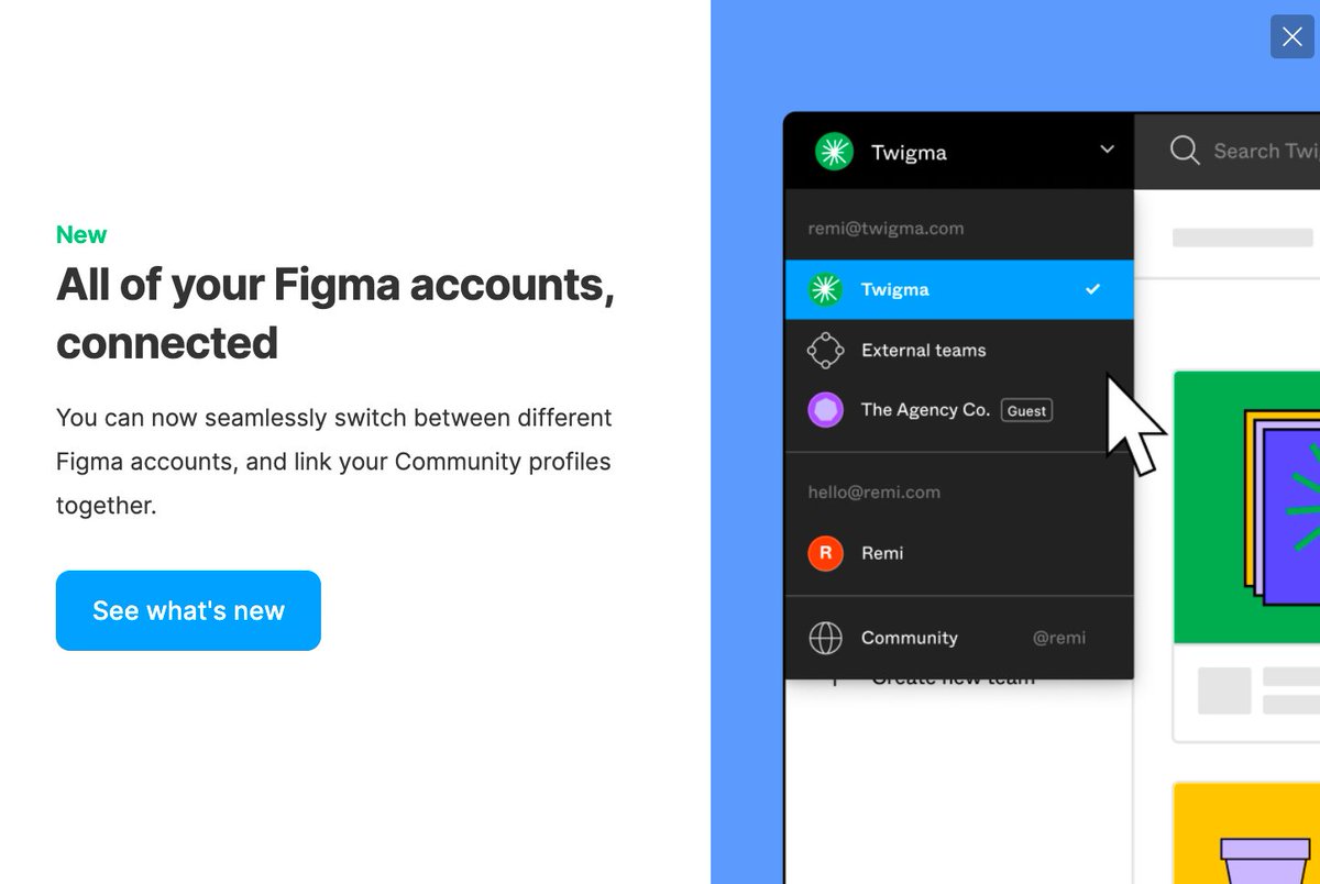 utsavuiux's tweet photo. New Feature available in @figmadesign 
Multiple Accounts

#figmaupdates #designtool #uxdesign #figma
#utsavux https://t.co/QPYaPWieek
