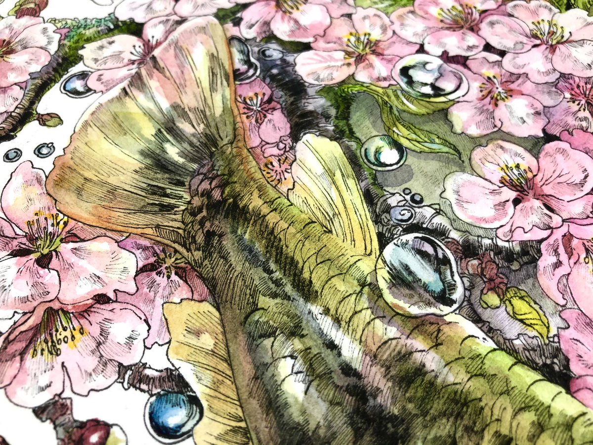 「周りの色を取り込む水泡 」|Keso Artのイラスト