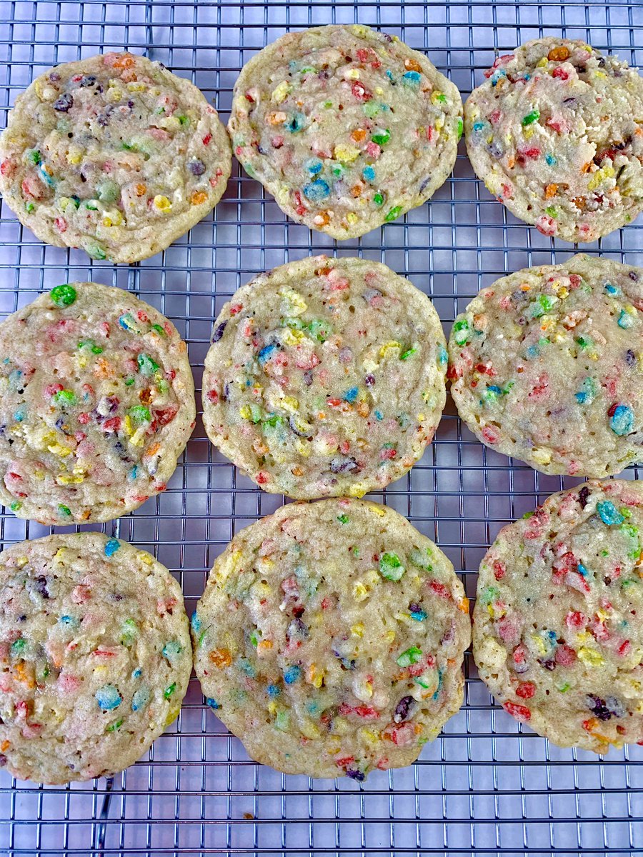 Charmedbmore's tweet photo. Fruity Pebble Sugar Cookies in the bakery case this Thursday! 
#charmed #charmedbmore #supportsmallbusiness #eatlocal #baltimorebakery https://t.co/PDcGqFQ7mF
