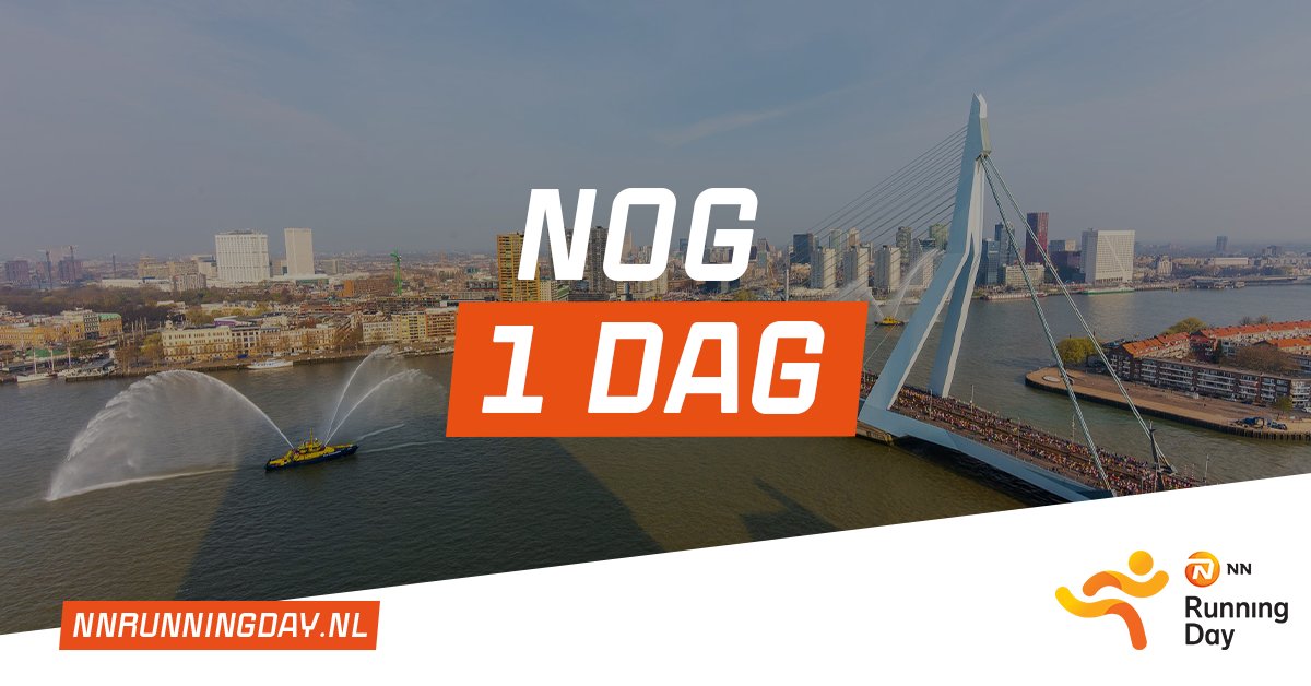 Morgen is het zover! Krijgen jullie ook zo'n zin in de NN Marathon Rotterdam Edition door dit weer? ☀😏

👉 Meld je gratis aan via nnrunningday.nl

#NNRunningDay #youneverrunalone #DeMooiste #NNMarathonRotterdam