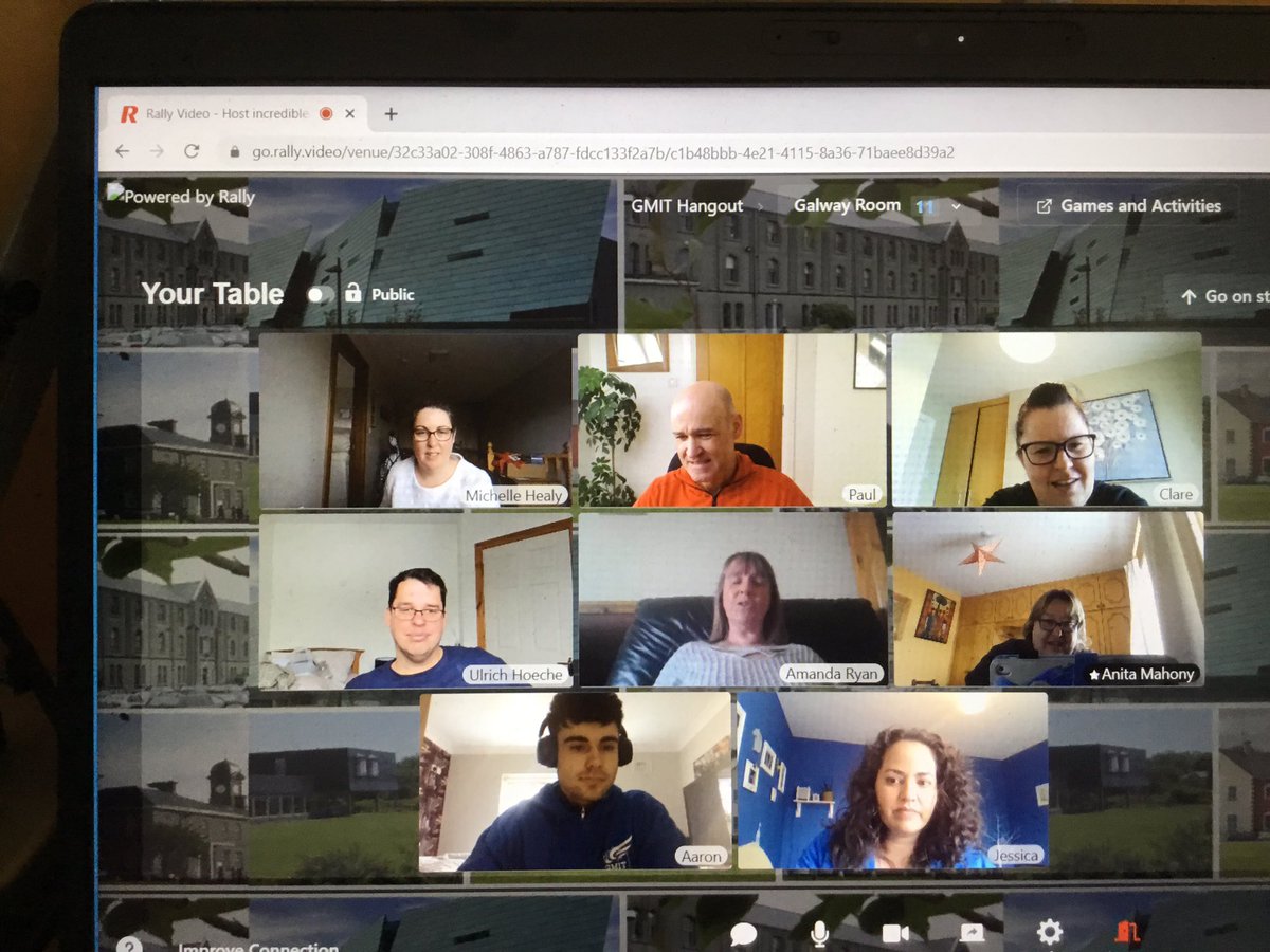 ATUHealthyGM's tweet photo. We had a #virtualprizegiving using #Rally for #Marchathon2021 today. Members of 3 of the top 5 teams had a great chat about how they enjoyed the walking &amp; the #commaderie @kevgyves @PaulLeamy @STCampus @DrGilsenan @foleyfurniture @JeremyMaddenJM @jessicacduffy @UlrichHoeche https://t.co/EiUNFuU8UY