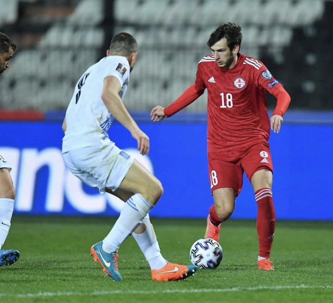fbwonderkids's tweet photo. 🇬🇪 Kvichia Kvaratskhelia (20) was the top dribbler in the trio of WC qualifiers:

🆚 Sweden
🔀 4/7 dribbles won
⚔️ 7 duels won

🆚 Spain
⚽️ 1 goal
🔀 5/8 dribbles won
⚔️ 13 duels won

🆚 Greece
⚽️ 1 goal
🔀 6/10 dribbles won
⚔️ 10 duels won

Does this routinely for @fcrk! 🌟 https://t.co/IhJiAYLiXJ