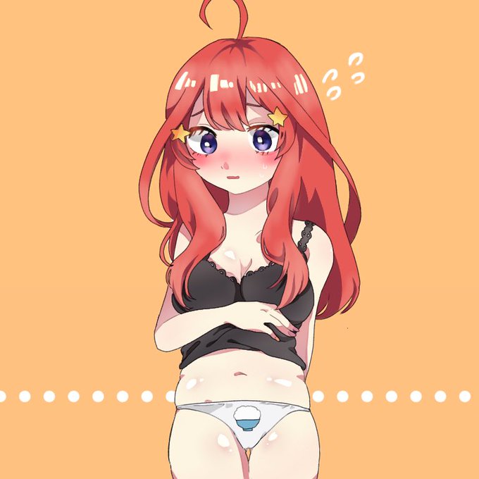 はなさんがTwitterに投稿した中野五月(五等分の花嫁)のイラスト。