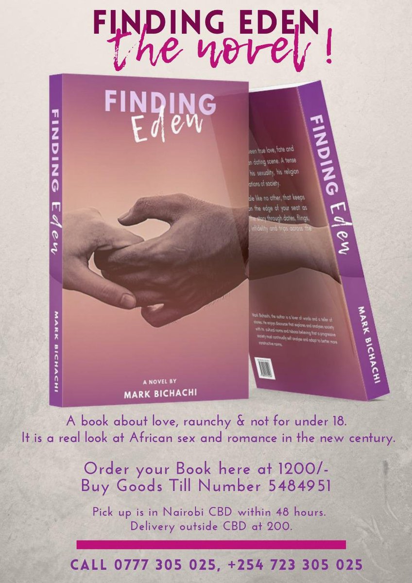 Alice_Maigua's tweet photo. Remember to get a copy of his book #findingeden now
#HBDMarkBichachi https://t.co/kxTJvTHTAp