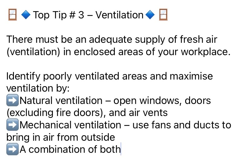 AbshireEnvHlth's tweet photo. Retail businesses planning to reopen on or after 5 April, please consider our #5TopTipsforApril5
Today is #TopTip3 and we ask you to think about the vitally important topic of ventilation. Covid-19 is an airborne virus, increased ventilation is key to minimising spread https://t.co/ldYiMvhLKU