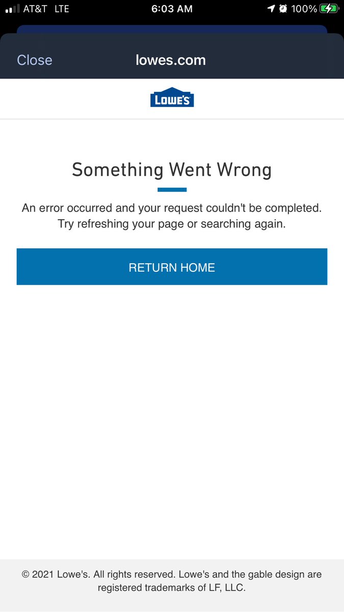 wickedparade's tweet photo. @Lowes @USATODAY Have been trying to register for the garden-to-go kits on both cell, app, &amp; site for over an hour. I’m all signed in and all I keep getting is an error message that says something went wrong. https://t.co/DykHQEwDpf