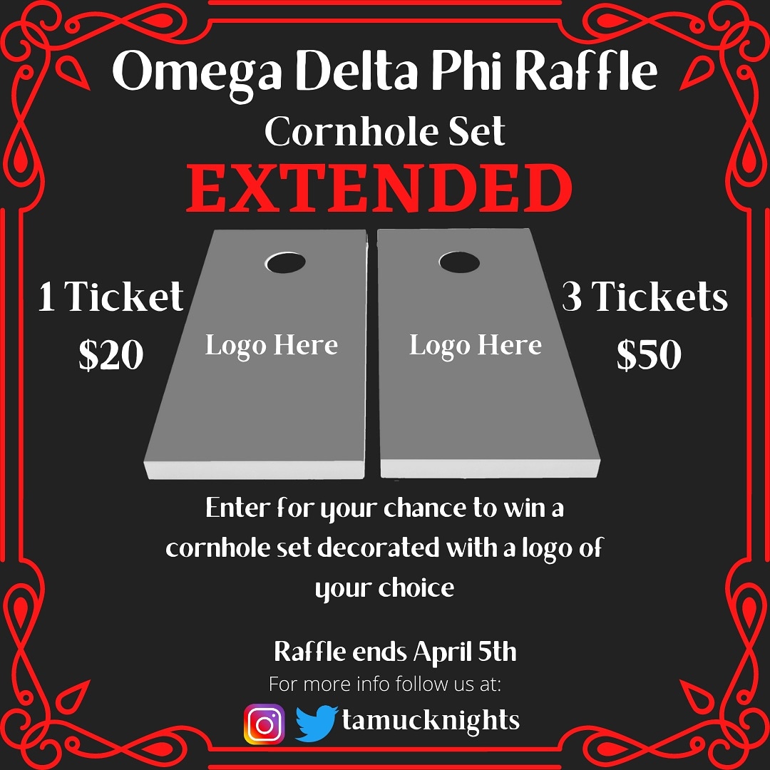 We've decided to extend our raffle a few more days to go through the weekend! Last chance for all those last minute entries! <a href="/TAMUC_FSL/">TAMUC_FSL</a> <a href="/TAMUC_MGC/">TAMUC MGC</a>