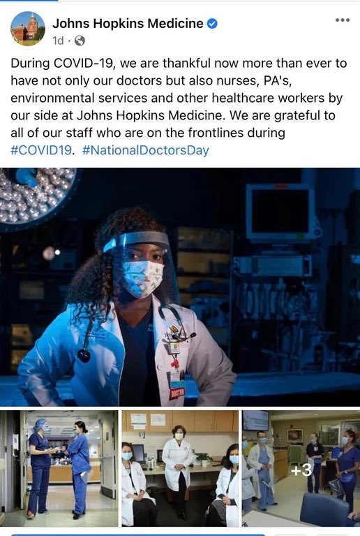 LeahHoustonMD's tweet image. For those of you who believe in science, let’s do a retrospective study... let’s look at how @JohnsHopkins demonstrates their bias and how they celebrate national nurses day in comparison to national doctors day...
Who is leaving? #MassExodus 
#JohnsHopkins  #AntiDoctorBias