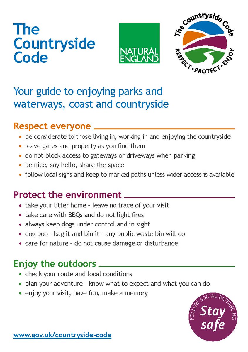 DofE's tweet photo. If you or your participants are heading out into the countryside this #EasterWeekend, read the updated #CountrysideCode here: https://t.co/1iY6L8ABiX

@GOVUK 
#RespectProtectEnjoy https://t.co/wtKHeURA2n