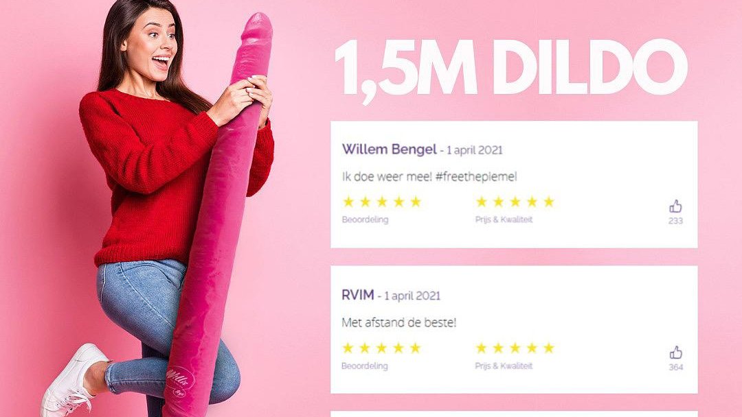 Onze bestseller in Corona tijden! De 1,5 meter Dildo van Willie!