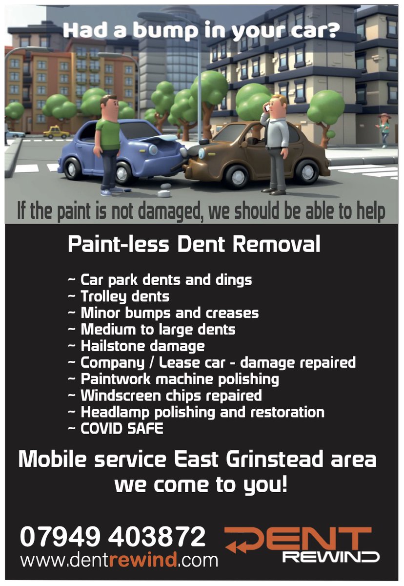 dentmanpaul's tweet photo. Environmentally friendly mobile dent repairs in East Grinstead and surrounding areas. 
Free estimates
#dent #dentrewindltd #carrepairs #performancecar #eastgrinstead #forestrow #edenbridge #lingfield #dormansland #felbridge #turnershill https://t.co/bXRm3QQkuw