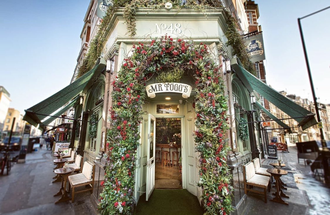 InspVenues's tweet photo. 🍴🍸 We ❤️@inception_group Beautifully themed venues for much needed alfresco fun!

1: Mr Fogg's House of Botanicals,  Fitzrovia
2: Barts, South Kensington
3: Mrs Fogg's Maritime Club, Liverpool St
4: Cahoots, Soho
5: Mr Fogg's, Leicester Sq

Where will you be hitting up first? https://t.co/CrtbgeN3UO