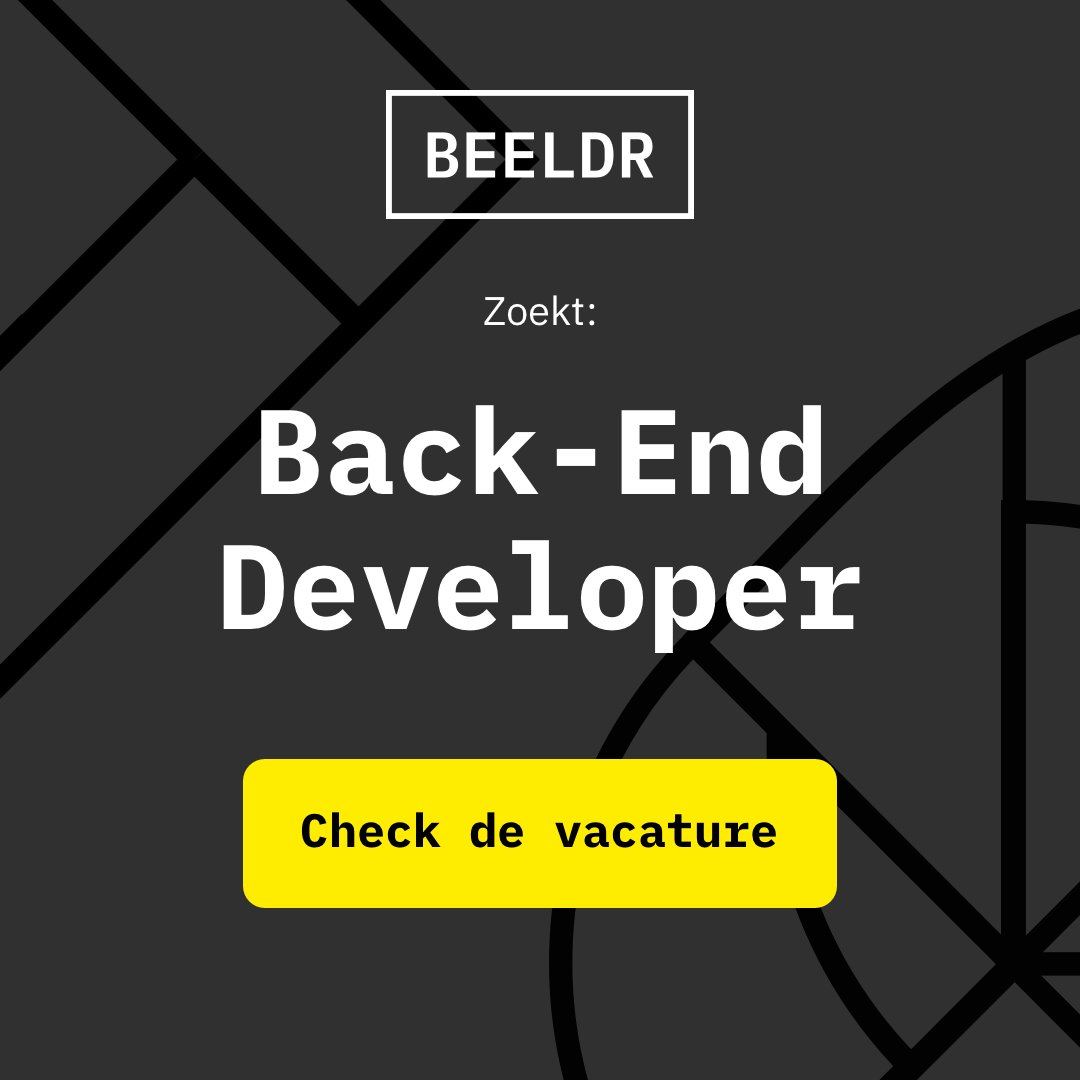 Bij Beeldr zitten we nooit stil. Er zijn zoveel nieuwe ontwikkelingen tegelijkertijd gaande en daar kunnen we wel wat extra kracht bij gebruiken.

Kom je erbij? Check onze vacatures!
vacatures.beeldr.nl

#vacature #developer #designer #design #tech #werkenbij