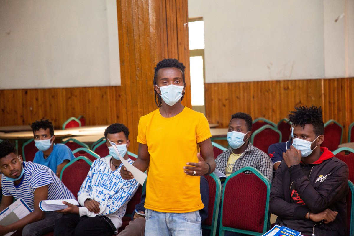 As a <a href="/MastercardFdn/">Mastercard Foundation</a> supported initiative, <a href="/BridgesEthiopia/">BRIDGES Programme - Ethiopia</a> in collaboration w/ <a href="/Tikusdelivery/">ትኩስ</a> of Avenir Technologies and <a href="/lithws_training/">LITHWS Training & Consultancy</a> provided a 2-day mindset, life skills &amp; customer service training for 62 unemployed young people interested in becoming bicycle messengers.