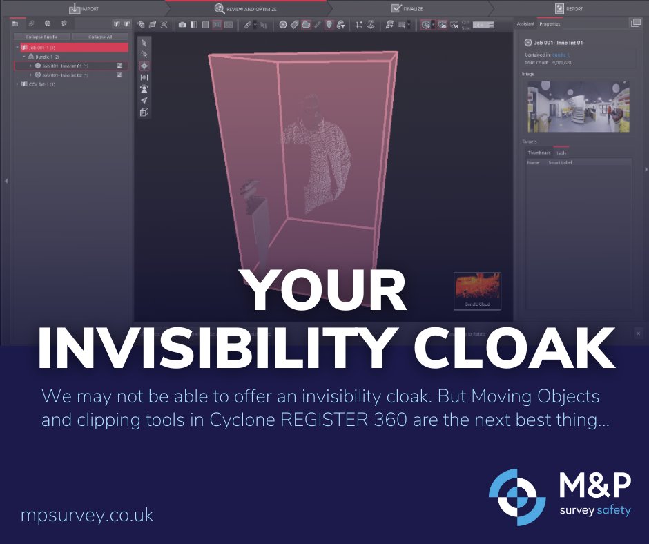 mpsurvey's tweet photo. #AprilFools! 😲 We may not be able to offer an invisibility cloak with every #RTC360, but we can offer a licence for Cyclone #REGISTER360 software. The clipping tools are the next best thing!
https://t.co/VzEoRU92Ax ⬅
#LeicaCyclone #RealityCapture #LaserScanning #AprilFoolsDay https://t.co/1mVv13TDh7