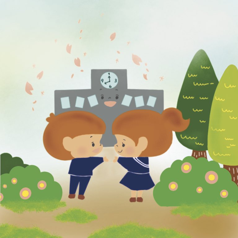 いま まい 新年度がスタート イラスト かっといらすと イラストレーター ダイトウスタイル 学校 新年度 Illustration Illust Illustrator