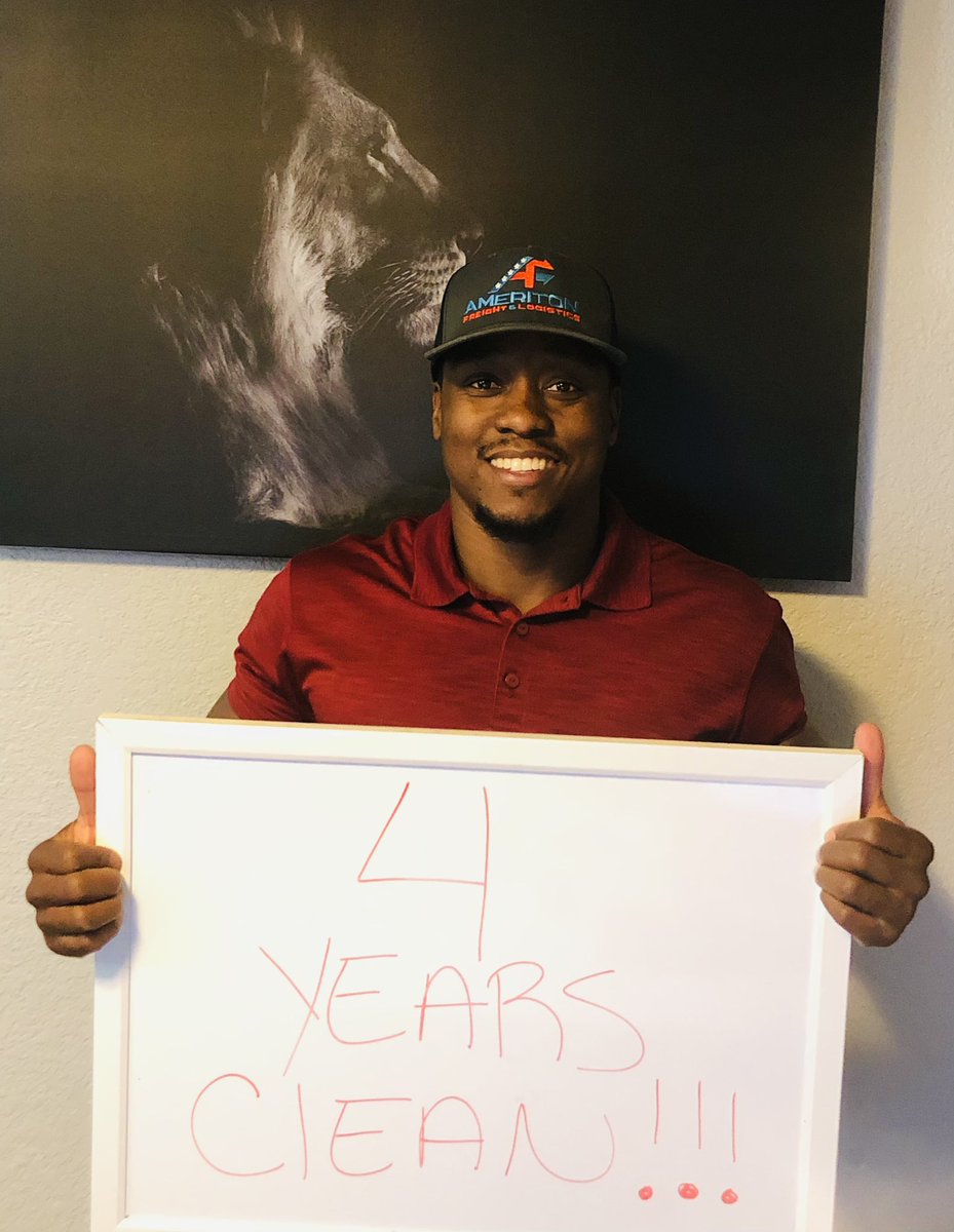 AmeritonFreight's tweet photo. I am proud to announce my 4 years of sobriety today.
4 years ago today I was sentenced to 2.5 years in prison and decided to improve my life by removing toxic people and substances.
I sit here today as a proud business owner of Ameriton Freight & Logistics #everythingfreight https://t.co/BH2D6JKw14