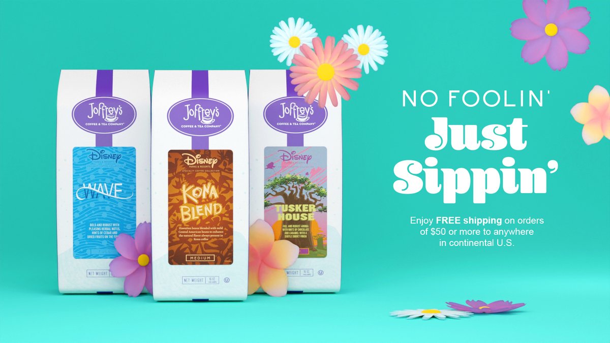JoffreysCoffee's tweet image. No #AprilFools tricks here! Hop 🐰  on over to JOFFREYS.com for 20% OFF select coffees from our Disney Specialty Coffee Collection now through April 4th. Exclusions may apply.