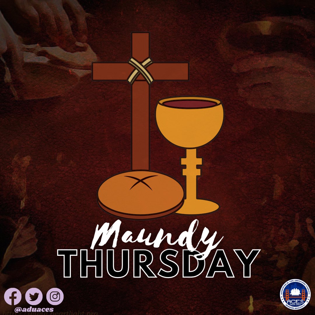 aduaces's tweet photo. Today is Maundy Thursday, we commemorate the Last Supper within hours Judas betrays Jesus.
May we spend this Holy day with Fasting and Prayers so that we can bring God’s mercy and forgiveness to mankind through service and love to others.
#BalanCE
#LabanCE
#AceHighACES https://t.co/tQeTkGhr9z