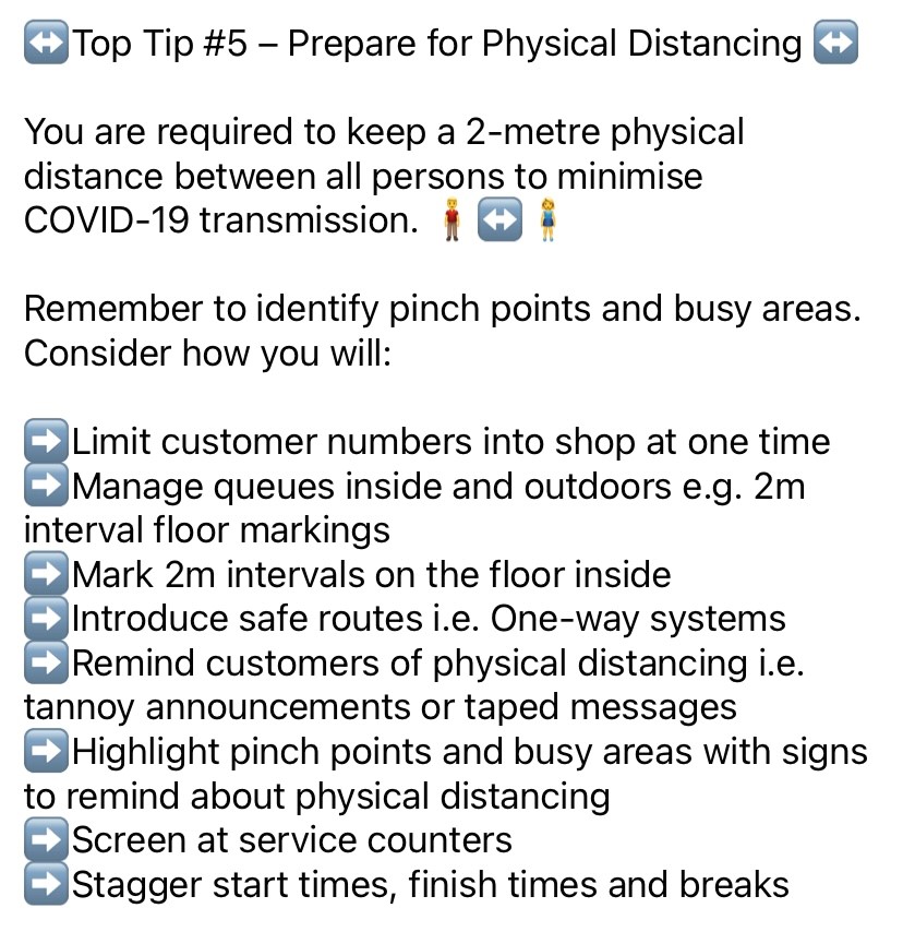 AbshireEnvHlth's tweet photo. Retail businesses planning to reopen on or after 5 April, please consider our #5TopTipsforApril5
Think about movement of customers both in your store and while queuing outside. Please read our advice in #TopTip5 ๐ and have a #HappyEaster ๐ฃ https://t.co/Ae9fGsHOtd