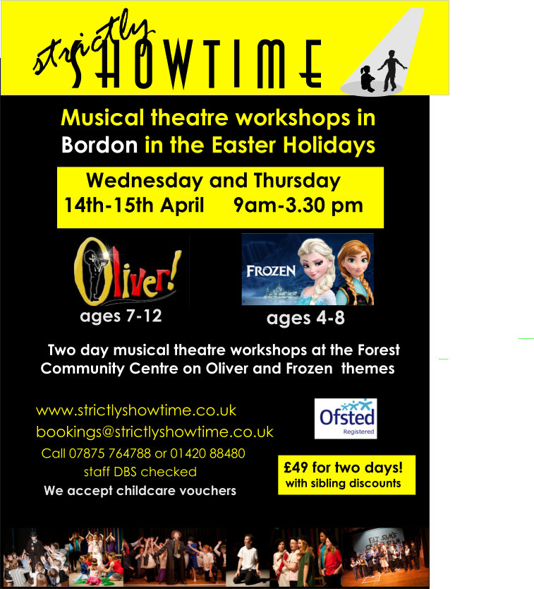 StriclyShowtime's tweet photo. Still places left in our Holiday Workshops! https://t.co/3LPqcYVIs4
#drama #musical #Easter #Alton #Bordon https://t.co/OwqpUnKkFL