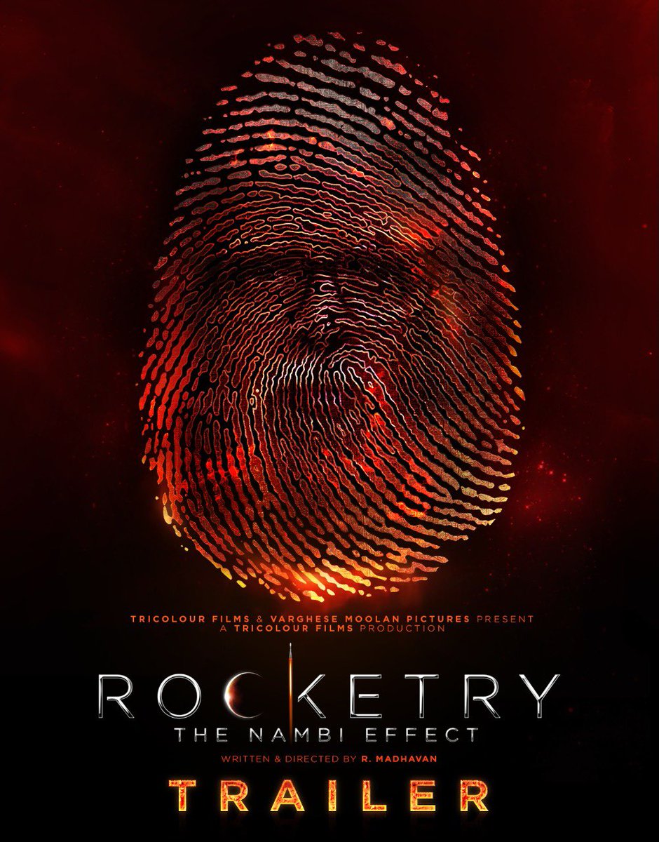 <a href="/ActorMadhavan/">Ranganathan Madhavan</a> <a href="/NambiNOfficial/">Nambi Narayanan</a> <a href="/vijaymoolan/">Vijay Moolan</a>    #Rocketrythefilm.          Hindi
youtu.be/wwGbt878_g0

English
youtu.be/E3s-w-G4R_w

Tamil
youtu.be/OKPIsX0XreY

Telugu
youtu.be/IWlypkCnnT0

Kannada 
youtu.be/q5YhiQ2RcX4