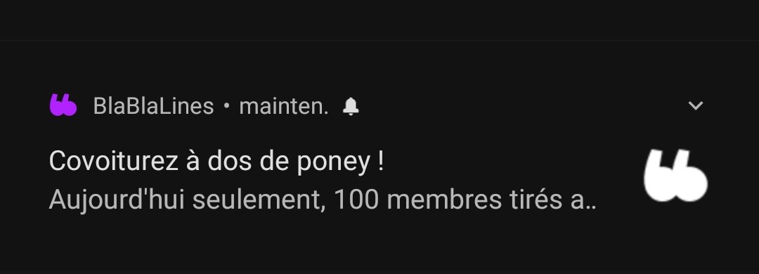 Virlez11's tweet photo. La fonctionnalité que j'attendais ! @BlaBlaLines #poney https://t.co/7u26PK9Wm1